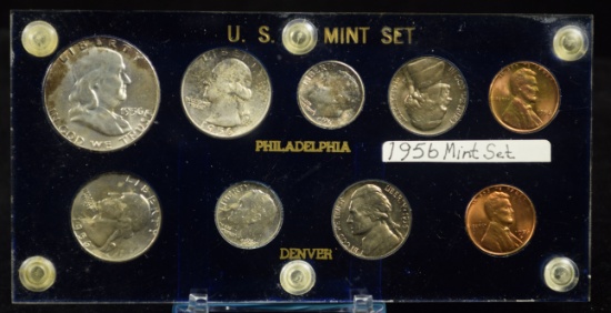 1956 P-D US Mint Set Blue Holder