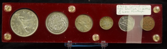 1956 Canadian Dollar Set Scarce & Rare Low Mintaga