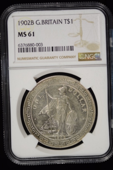 1902B Great Britain $1 NGC MS-61