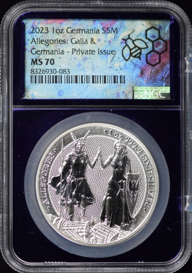 2023 Silver Allegories Galla NGCX MS-70