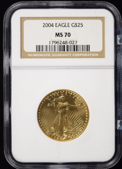 2004 $25 Gold Eagle NGC MS-70
