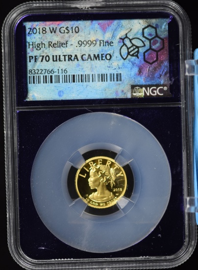 2018-W $10 Proof Gold America Liberty NGC PF-70 UC