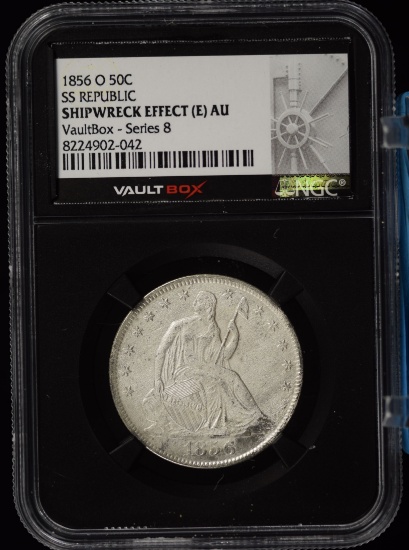 1856-O Shipwreck Seated Half Dollar NGCX AU