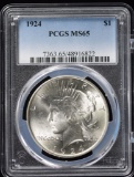 1924 Peace Dollar PCGS MS-65