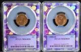 1953-D & 53-S Lincoln Cents PCGS MS-64/65 RDB