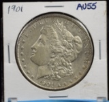 1901 Morgan Dollar AU55