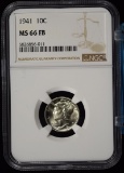 1941 Mercury Dime NGC MS-66 FB Super Nice