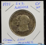 1921 Alabama 2x2 Commem Half Dollar XF Low Mintage