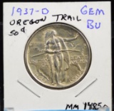 1937-D Oregon Trail Commen Half Dollar GEM BU