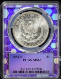 1882-S Morgan Dollar Purple Holder PCGS MS-63