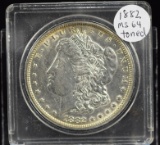 1882 Morgan Dollar MS64 Toned