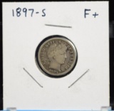1897-S Barber Dime F Plus