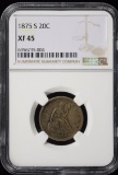 1875-S Twenty Cent NGC XF-45