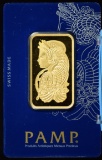 Swiss PAMP 1oz .99 Gold Bar Original Sealed Package