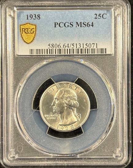 1938 Washington Quarter PCGS MS-64