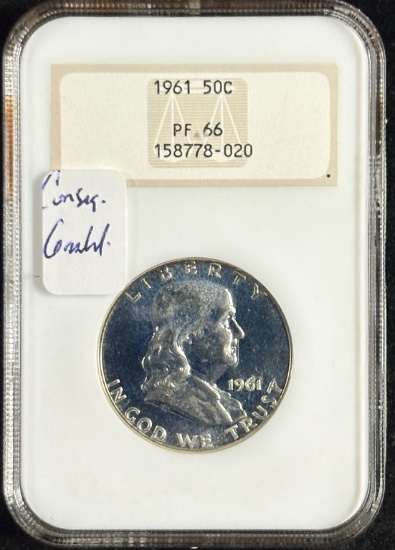 1961 Proof Franklin Half Dollar NGC PR-66 OH