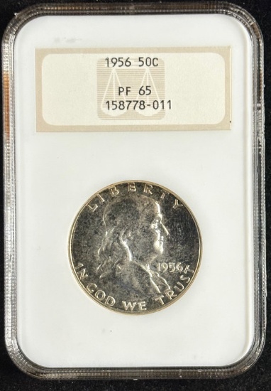 1956 Proof Franklin Half Dollar NGC PR-65 OH