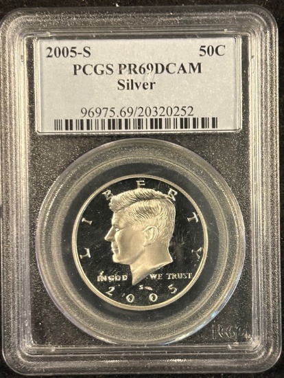 2005-S Kennedy Half Dollar PCGS PR-69 DCAM