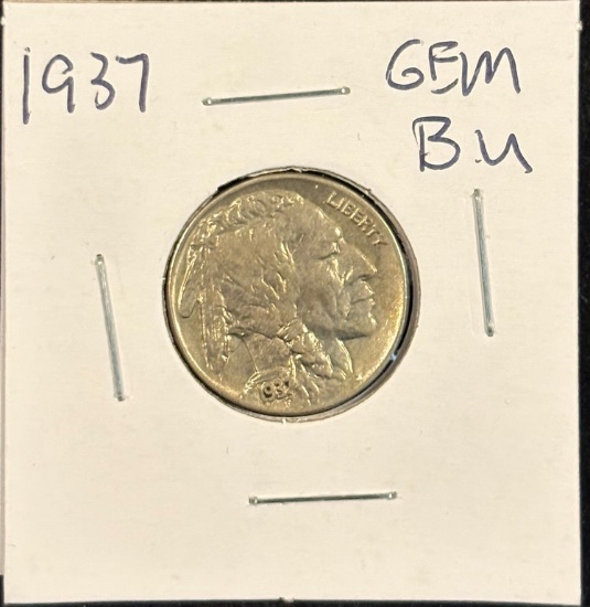 1937 Buffalo Nickel GEM BU