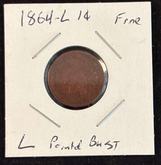 1864-L Indian Head Cent Fine