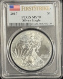 2017 American Silver Eagle PCGS MS-70