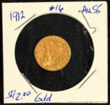 1912 $2.5 Gold Indian AU55