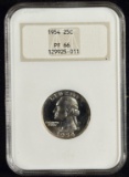 1954 Proof Washington Quarter NGC PR-66 OH