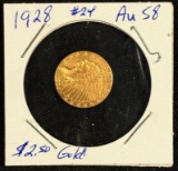 1928 $2.5 Gold Indian AU58