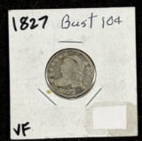 1827 Bust Dime VF