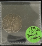 1798 Germany 1/6 Silver Thaler Brunswick