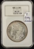 1884-O Morgan Dollar NGC MS-63 OWH 1/3