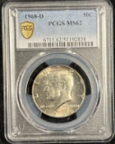 1968-D Kennedy Half Dollar PCGS MS-62
