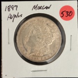 1897 Morgan Dollar AU Plus