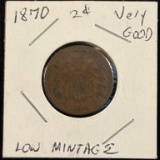 1870 Two Cent Piece VG