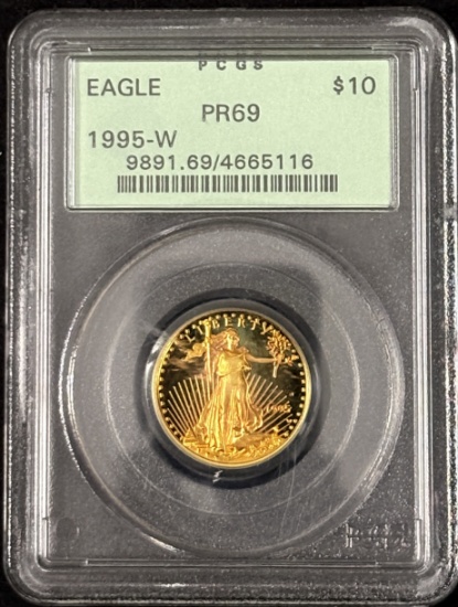 1995-W Proof $10 Gold American Eagle PCGS PR-69 OGH