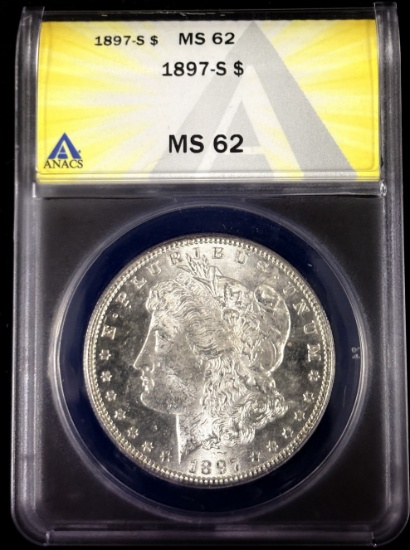 1897-S Morgan Dollar ANACS MS-62