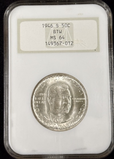 1946-S BTW Commen Half Dollar NGC MS-65 OWH