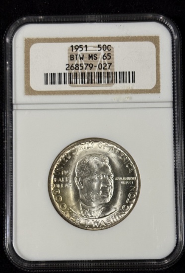 1951 BTW NGC MS-65 Slight Gold Rim Tone