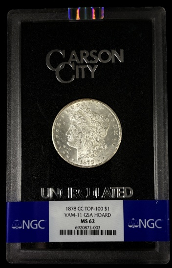 1878-CC GSA Morgan Dollar VAM11 NGC MS-62 Top 100