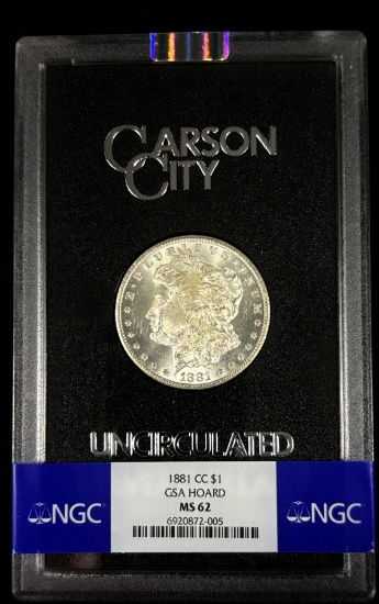 1881-CC GSA Morgan Dollar NGC MS-62