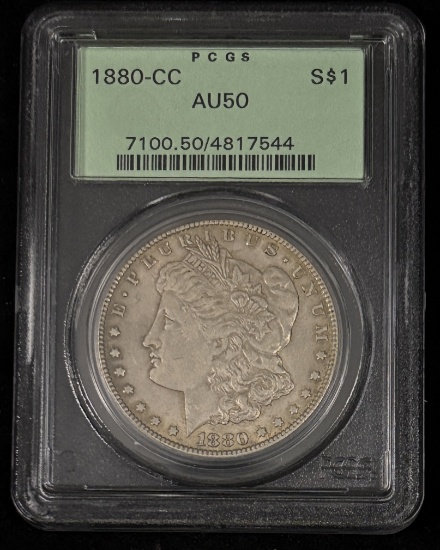 1880-CC Morgan Dollar PCGS AU-50 OGH