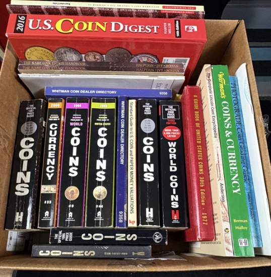 Super Nice Box of Coin Books & Information
