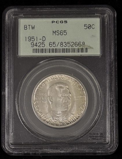 1951-D BTW Commen Half Dollar PCGS MS-65 OGH