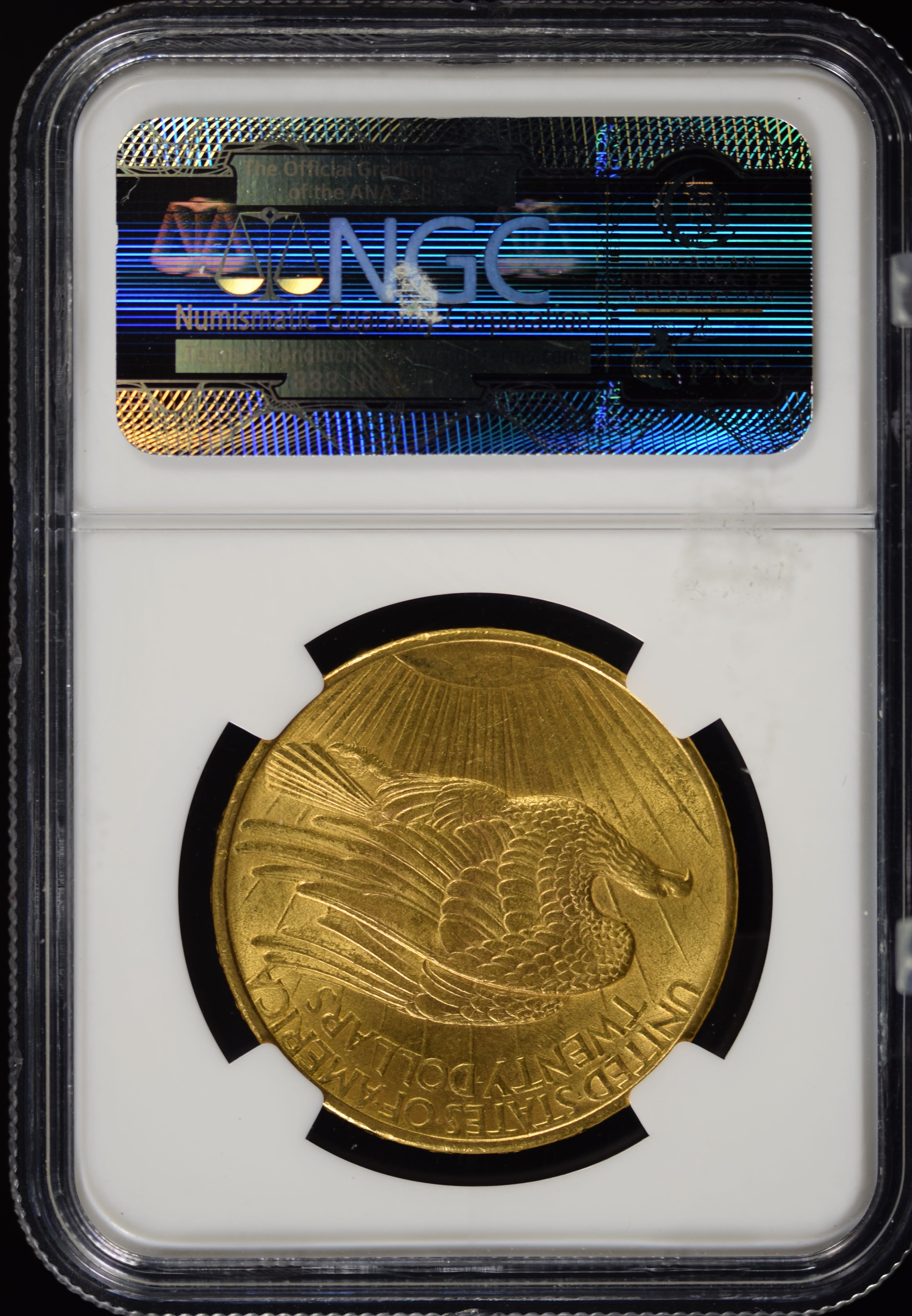 1908 $20 Gold St Gaudens No Motto NGC MS-63 | Proxibid