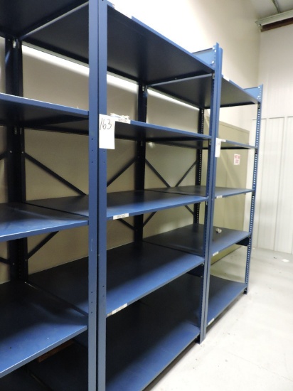 Blue Steel Industrial Shelves