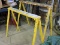 Pair of Metal Saw Horses / Folding & Adjustable