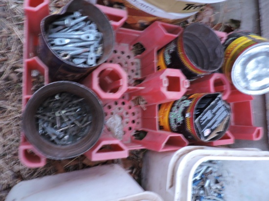 Large Lot of Nails, Screws, Etc.