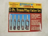 5-Piece Tenon / Plug Cutter Set - Brand New in Box