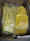 YELLOW Latex Bootie Covers ONE (1) case Approx 50 pairs SIZE L        BRAND NEW STILL IN PACKAGE