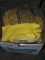 YELLOW Latex Glove Covers ONE (1) case Approx 50 pairs SIZE L         BRAND NEW STILL IN PACKAGE